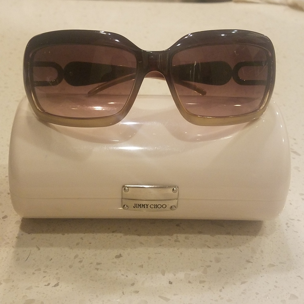 Jimmy Choo Purple and Gold Sunglasses